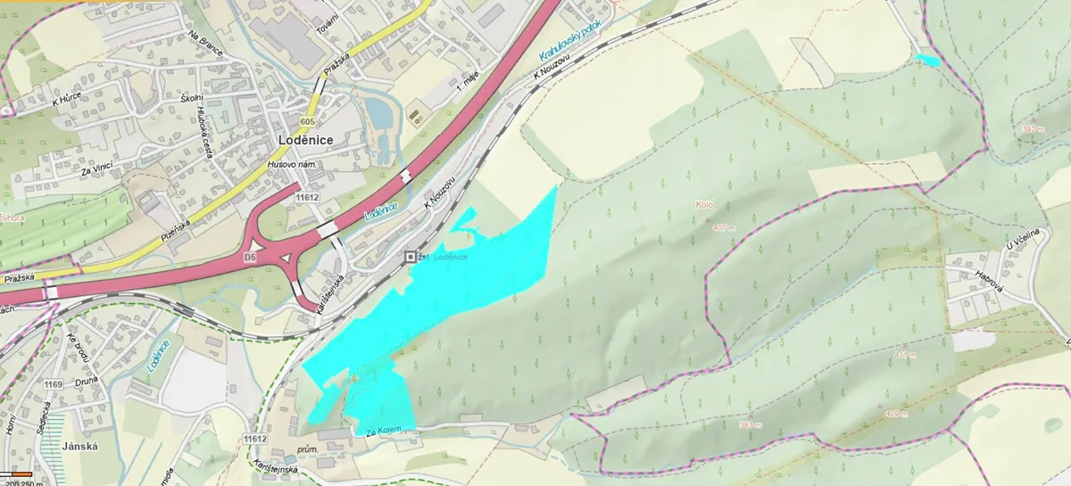 Prodej lesa 127475 m²